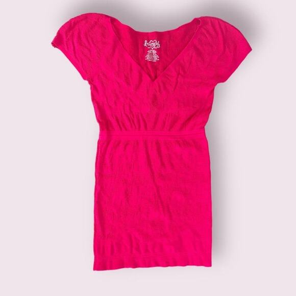 Intimately Free People Mesh Super Stretch Top Hot Pink XS/S NWOT - Picture 1 of 6